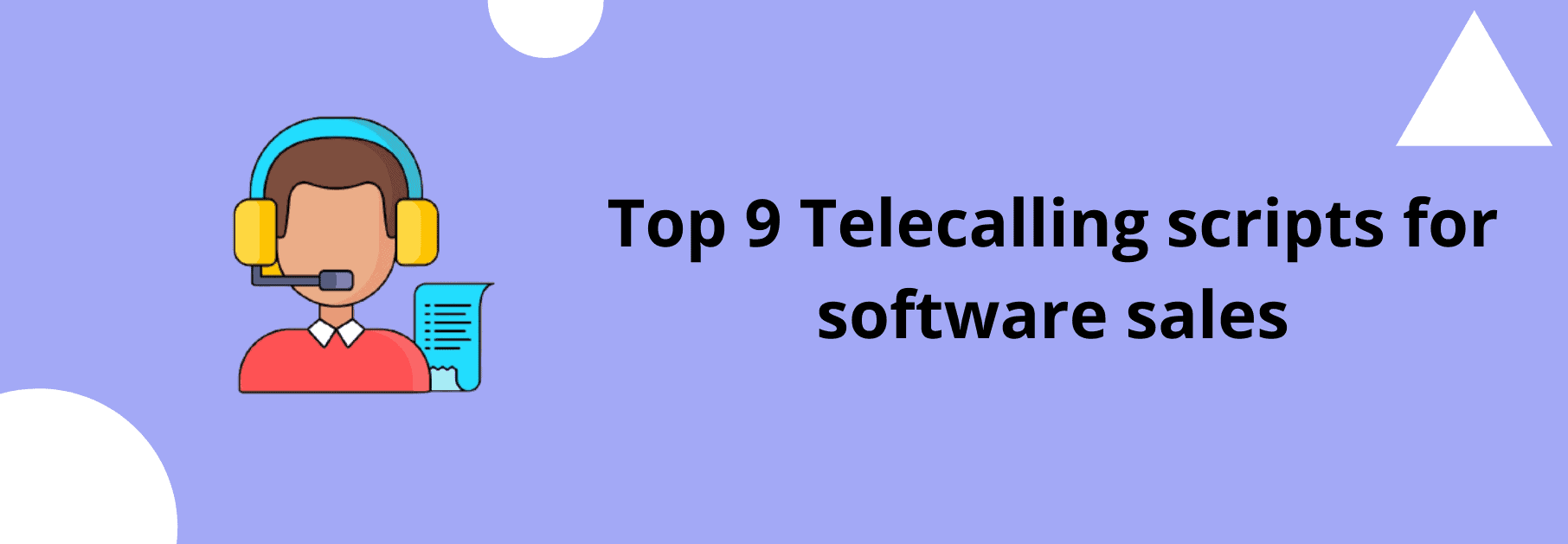 Telecalling scripts for software sales