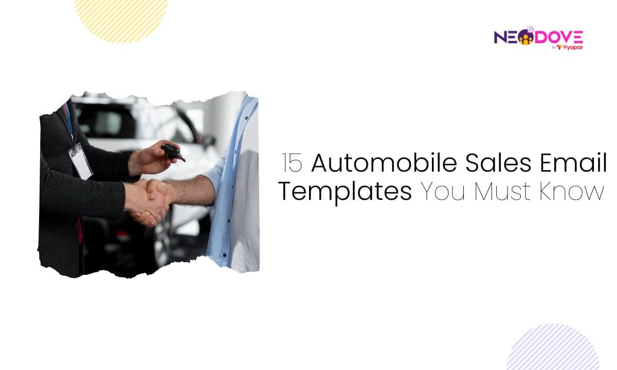 15 Automobile Sales Email Templates You Must Know - NeoDove