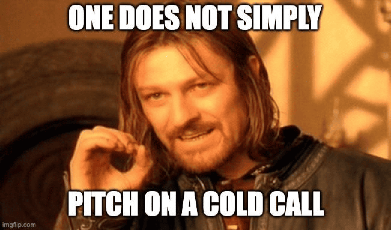 Make the cold call lukewarm first - Gisella